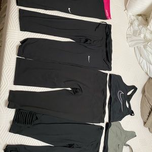 XL athletic Lot! 2 sports bras and 4 capris